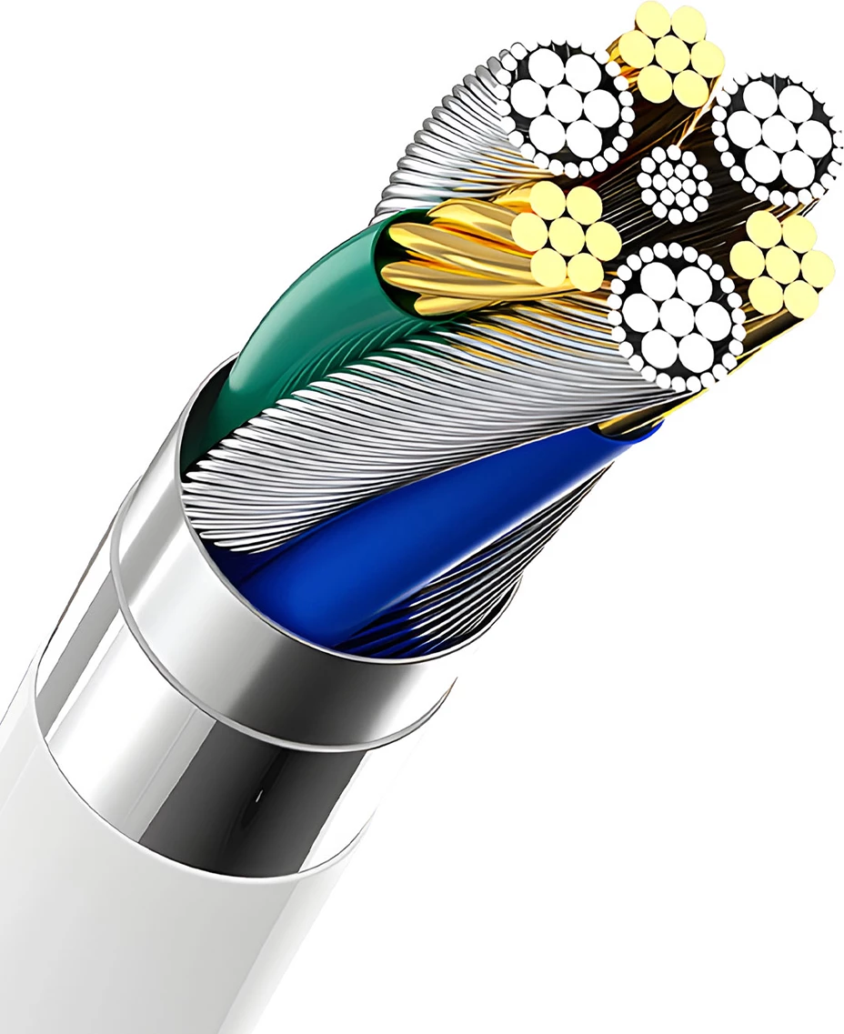 Stenski polnilec z USB-A in kablom USB-A na USB-C Dudao A4EU, 2.1A, bel