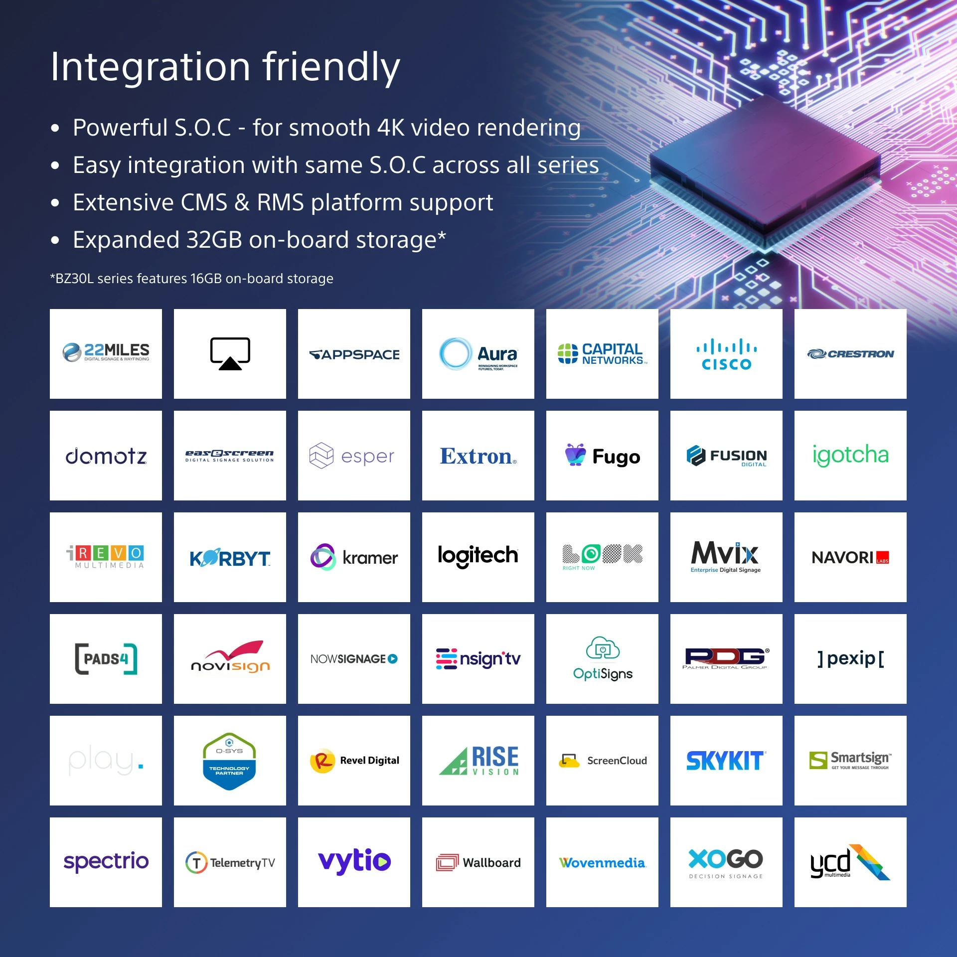 Družinski zaslon 85" 4K, Wi‑Fi, LCD Sony FW-85BZ40L