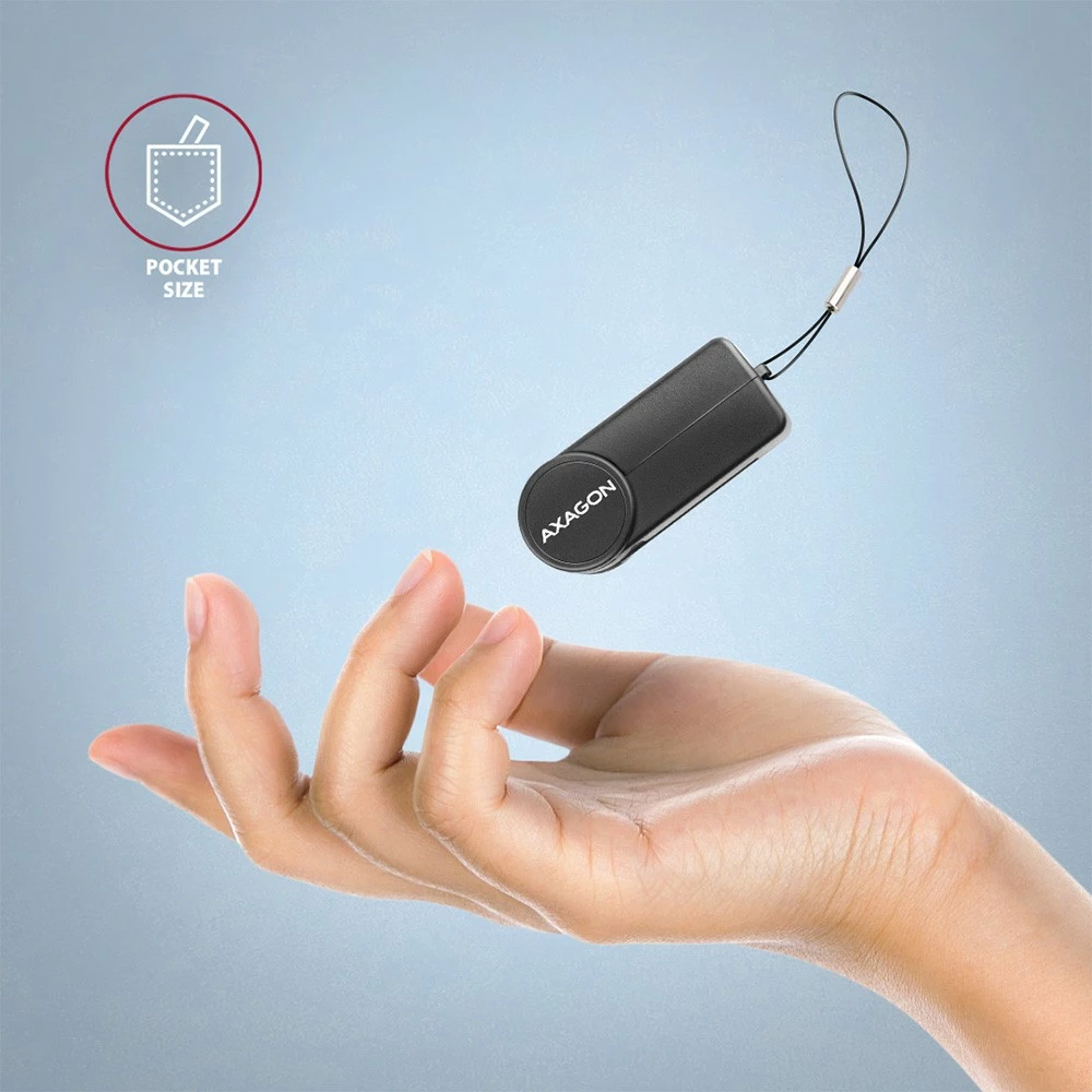 Pameten čitalec kartic AXAGON CRE-SMPC, USB-C, črn Pameten čitalec kartic AXAGON CRE-SMPC, USB-C, črn