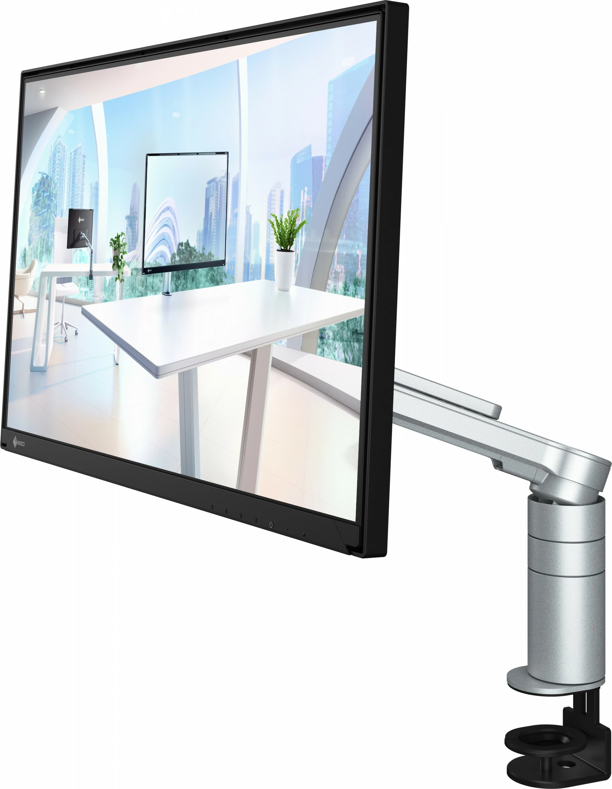 Monitor 23,8-palčni IPS, 2x USB-C, nagibno roko, črn — Eizo