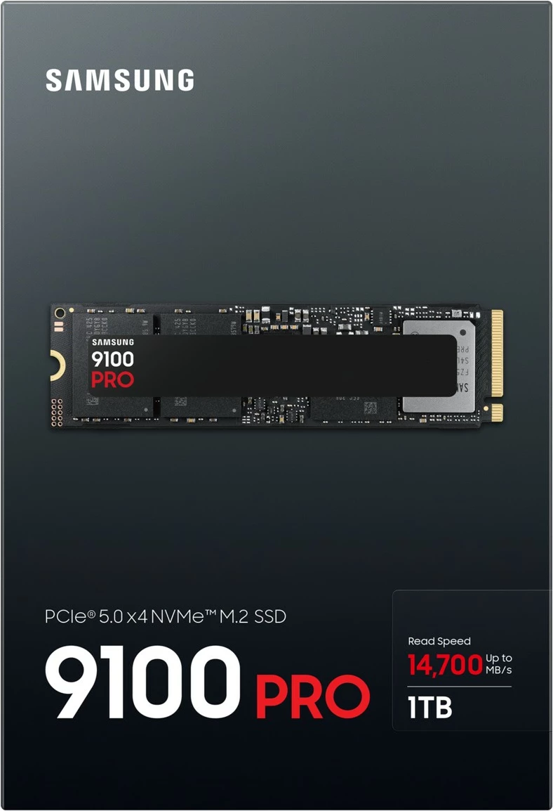 SSD zmogljiv Samsung 9100 PRO PCIe 5.0 NVMe M.2 1 TB SSD zmogljiv Samsung 9100 PRO PCIe 5.0 NVMe M.2 1 TB