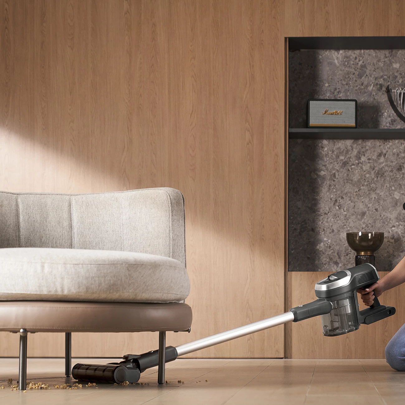 Brezžični sesalnik JIMMY JV83 Pro, 500 W, 0,5 L, z LED zaslonom, črn