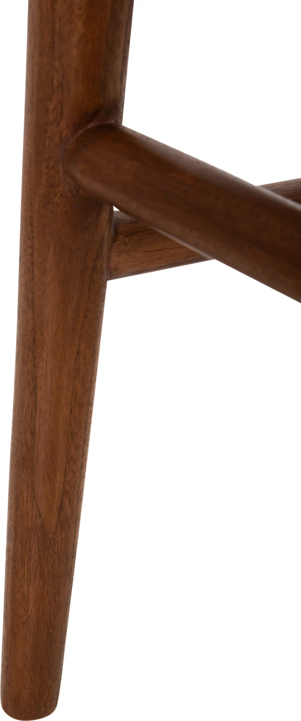 Jedilniški naslanjač ROSCO FH6132.01 iz tikovine v barvi oreha-VIRO vrv v rjavi 56x54,5x78Hcm