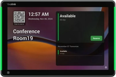 Panel za konferenčne sobe Yealink RoomPanel-Plus, 10,1", Android 13, NFC, Wi-Fi, črn