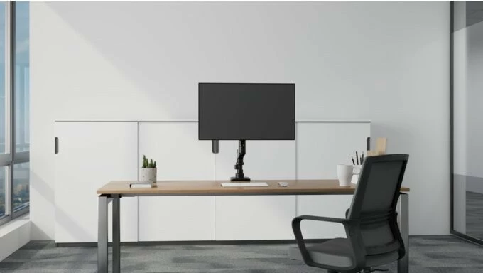 Ergonomski krog za zaslon SmartFit Premium Durable, Kensington, za mizo, do 49", črn