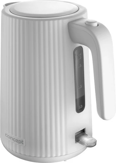 Električni čajnik 1,7 L, 2200 W, plastičen, bel, Concept RK2390