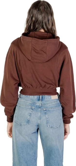 Pulover z zadrgo, ženski Tommy Hilfiger Jeans, rjav