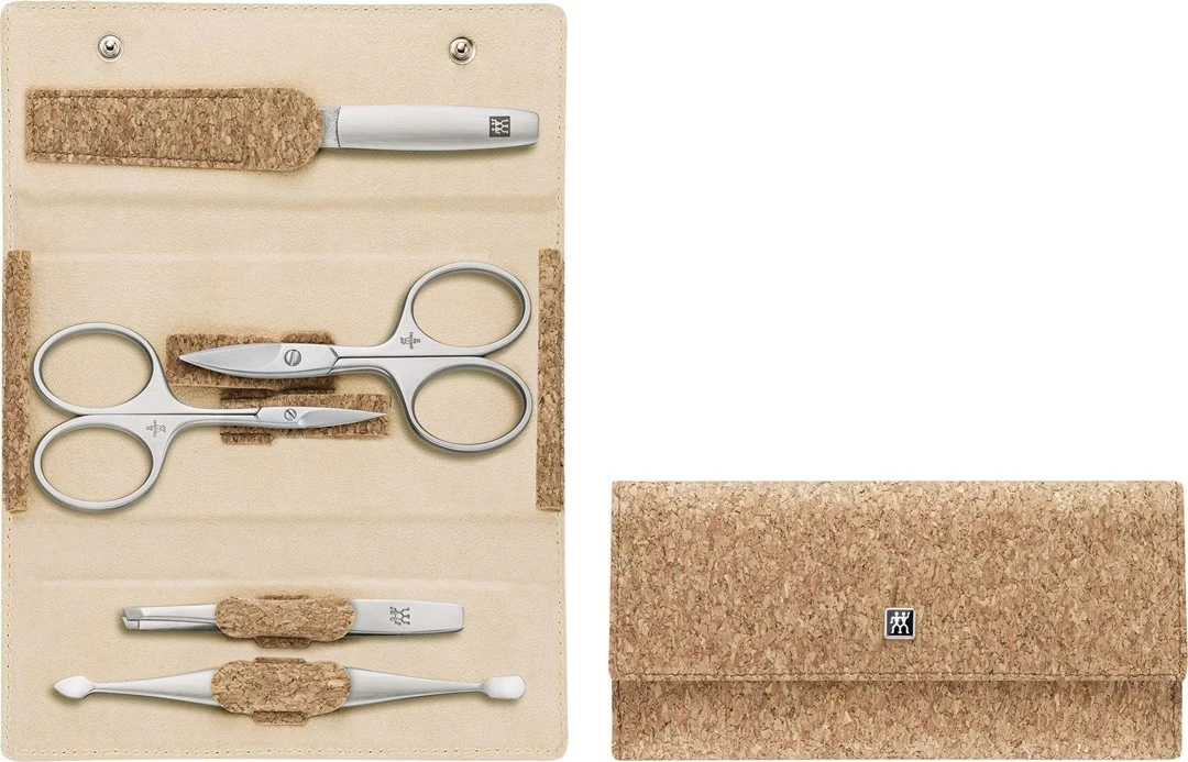 Set za manikuro/pedikuro ZWILLING 97689-006-0, 5-delni, nerjaveče jeklo, bež