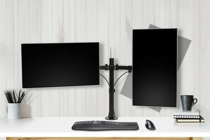 Namizno držalo za dva monitorja Kensington SmartFit Ergo Dual, K55409WW, črno