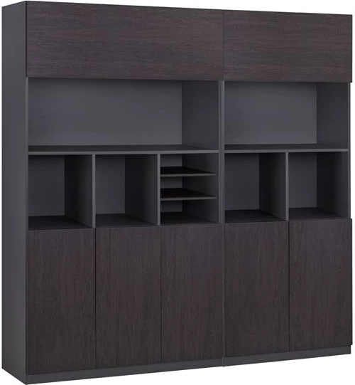 Set profesionalne pisarniške knjižnice 2 kosa Rosewood FH11203