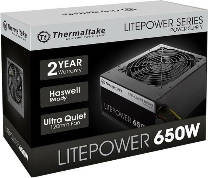 Računalniško ohišje Thermaltake Litepower II 650W, črno