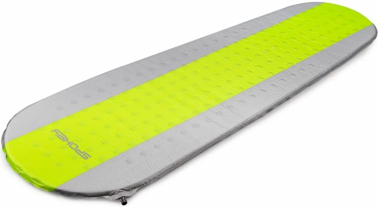 Napihljiva samonapihljiva podloga za spanje Spokey Air Mat, zelena in siva