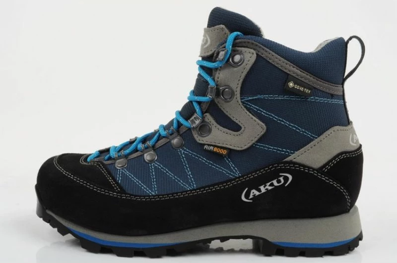 Trekking usnjeni čevlji za ženske Aku, črni