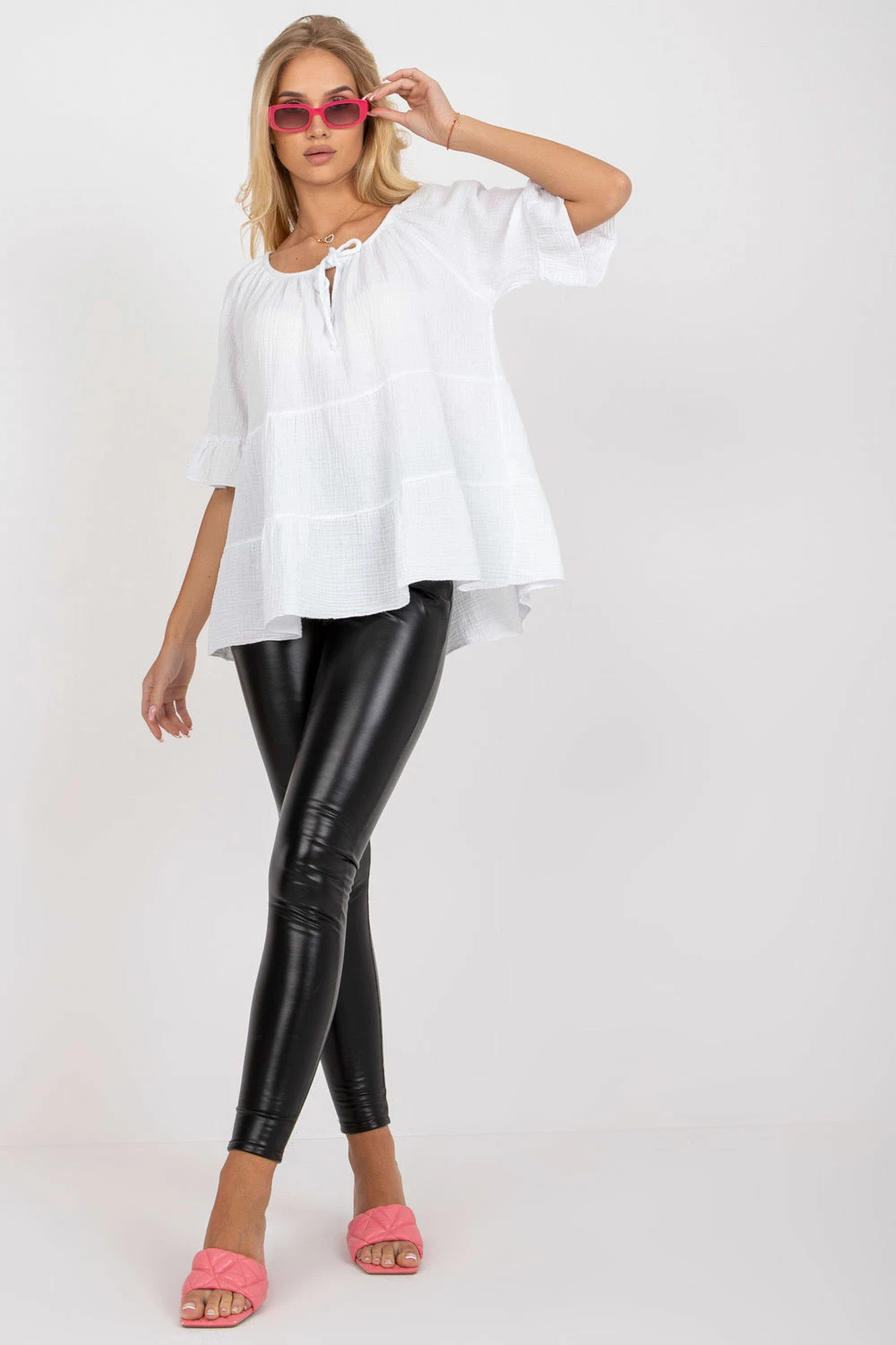 Bluza za ženske Och Bella model 165887, bela