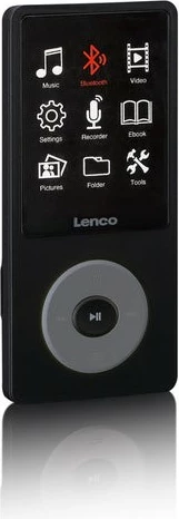 MP3/MP4 predvajalnik Lenco Xemio-860BK, 256 GB, Bluetooth, črno/siv MP3/MP4 predvajalnik Lenco Xemio-860BK, 256 GB, Bluetooth, črno/siv