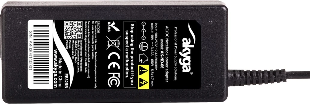 Adapter/inverter Akyga AK-ND-06, 65 W