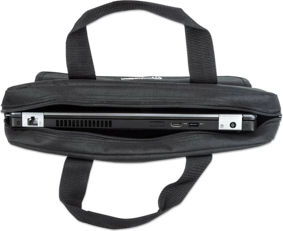 Torba za prenosnik Manhattan London 17,3 in, messenger, črna