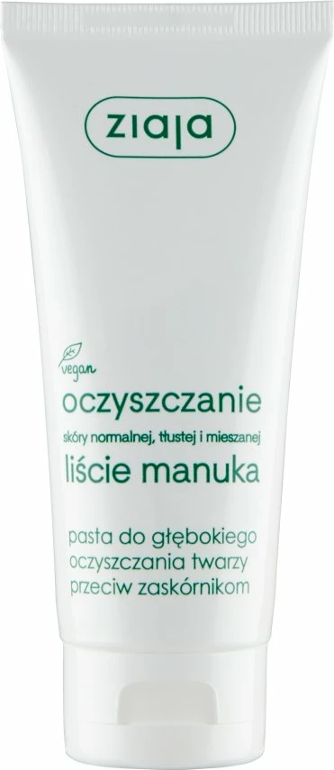 Maska za globinsko čiščenje obraza za ženske Manuka Leaves Ziaja, 75 ml