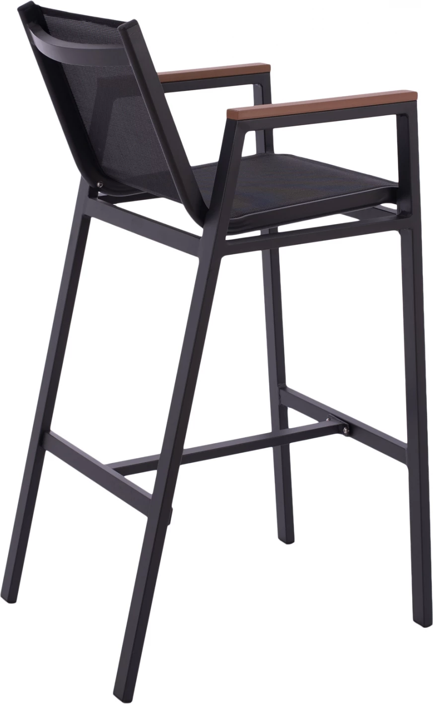 Aluminijasti barski stol z polilesom 52 x 58 x 108 cm FH5790.02