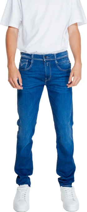 Hlače Replay za moške, modre