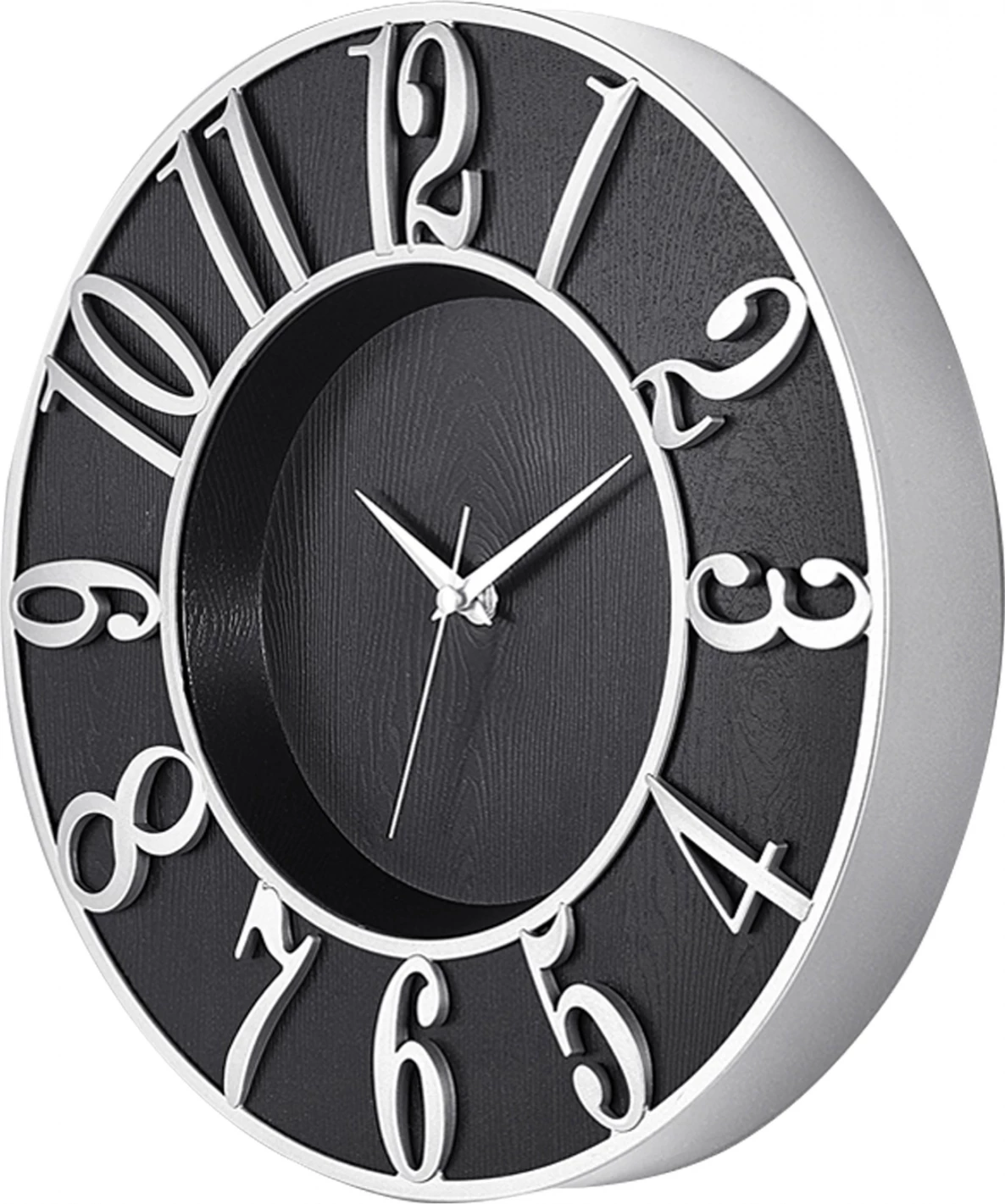 Kovinska stenska ura z MDF FH7466.02 34x34 cm