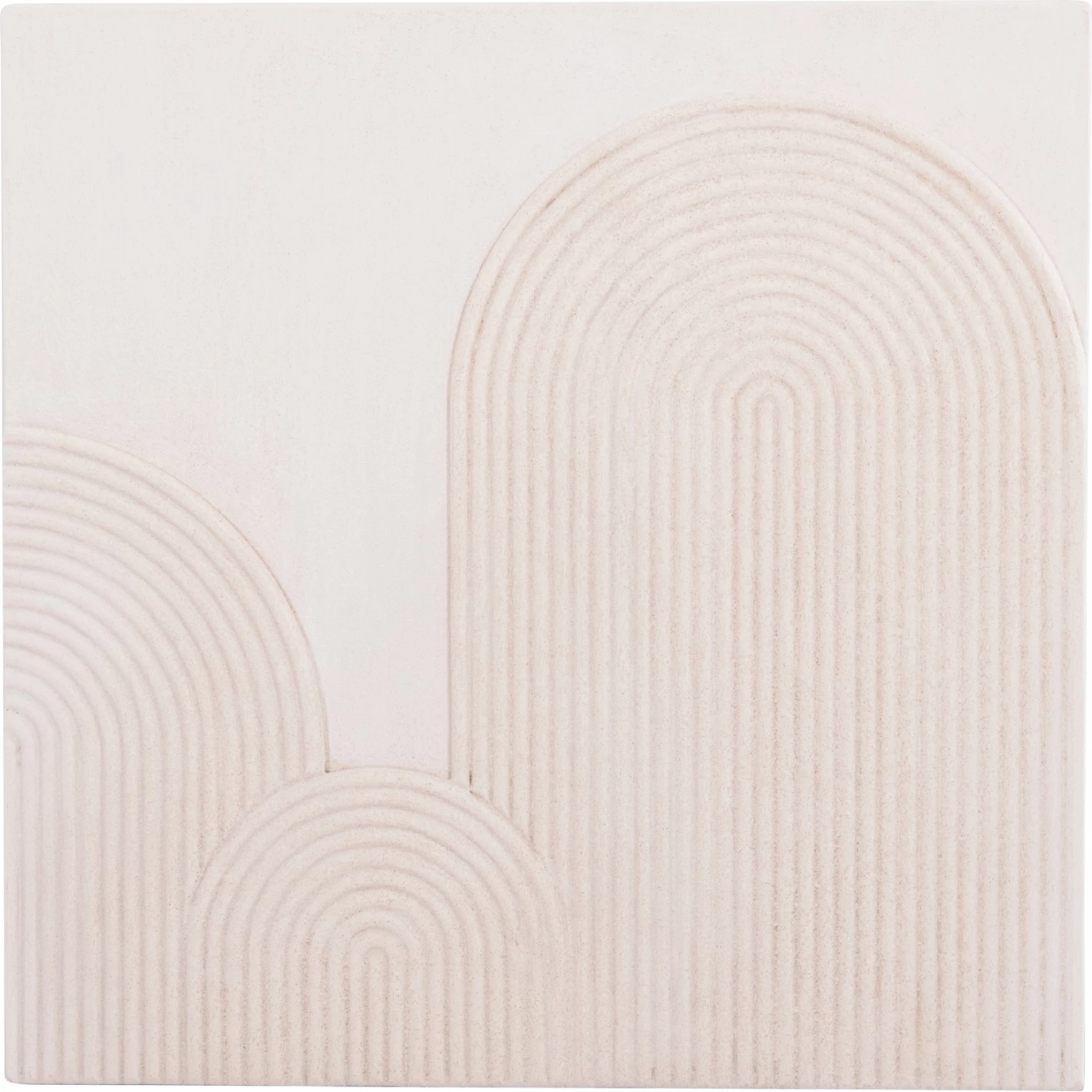 Stenski dekorativni panel kvadratne serije Santorini FH4517 MDF v umazano beli barvi 80x4.5(debelina)x80Hcm