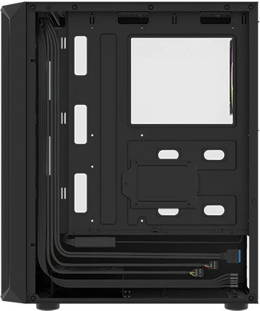 Računalniško ohišje Natec Fury Shobo SH4F RGB, Midi Tower, kaljeno steklo, 4 RGB ventilatorji, črno