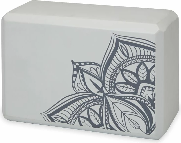 Joga blok GAIAM, siv