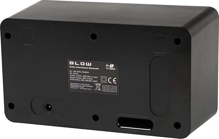 Prenosni internetni radio BLOW RI1, Mono, Bluetooth in WiFi, črn