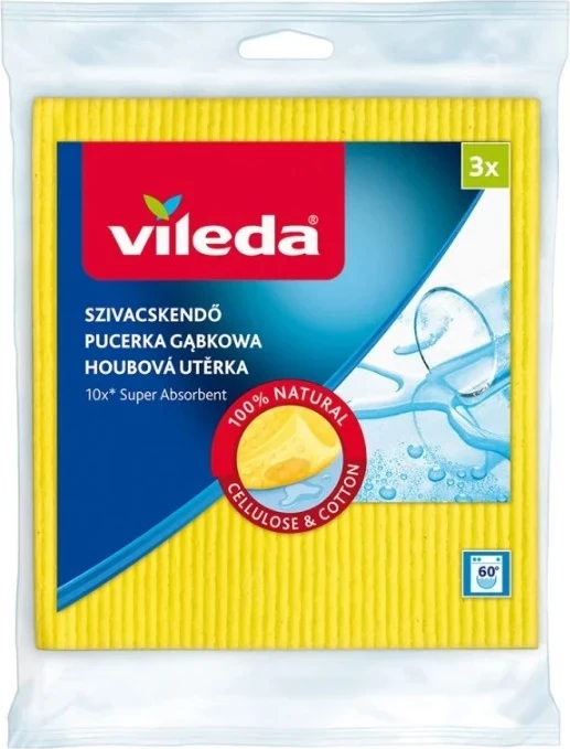 Sponge krpa za čiščenje Vileda, 3 kosa