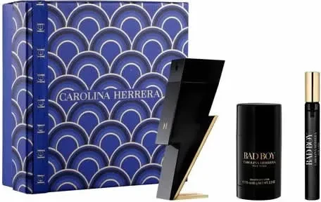 Eau de Toilette set 3 kosov Carolina Herrera Bad Boy, 100 ml