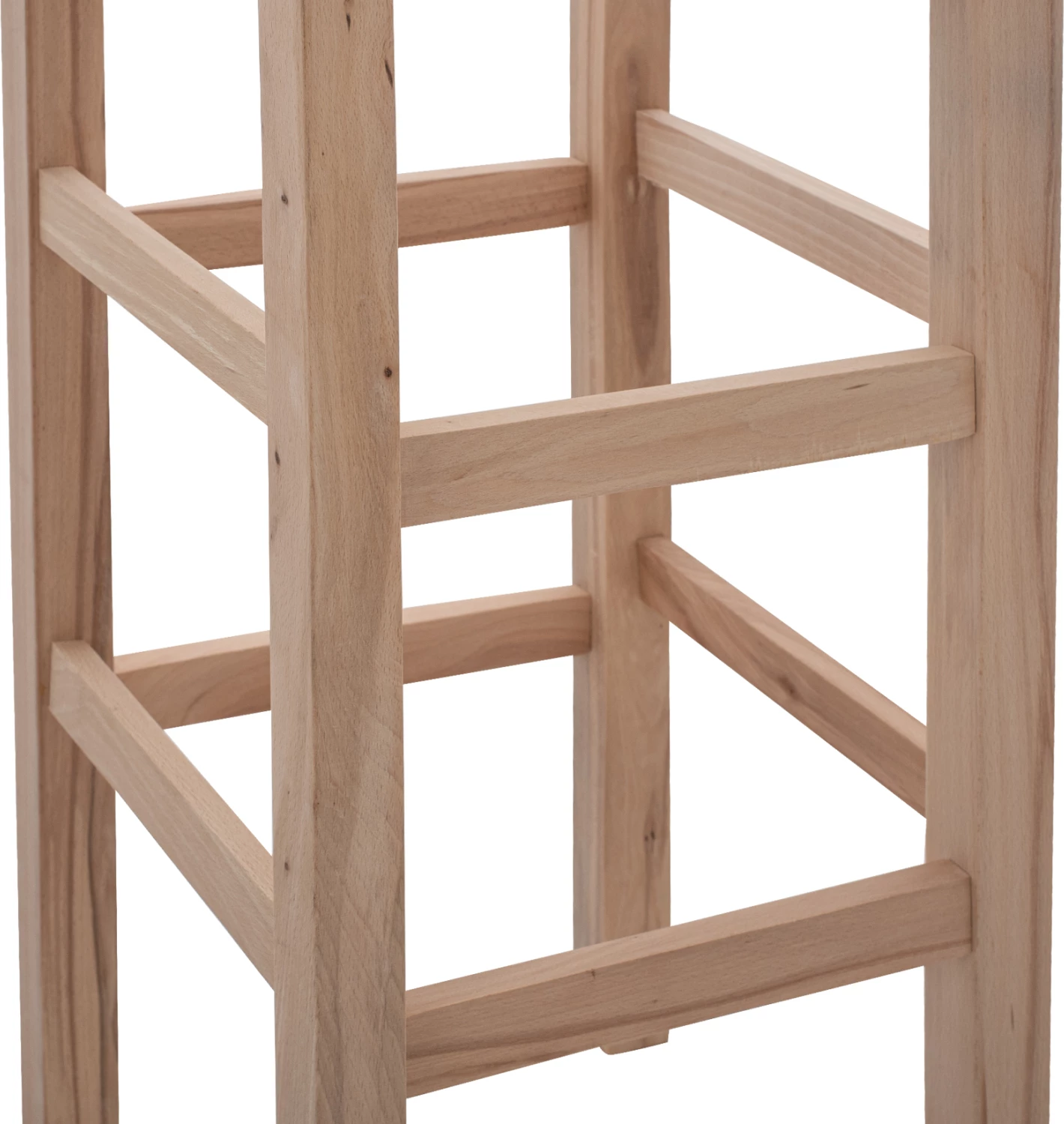 Leseni stol brez naslonjala iz bukovega lesa FH5583.02 35,5x35,5x78cm nebarvan