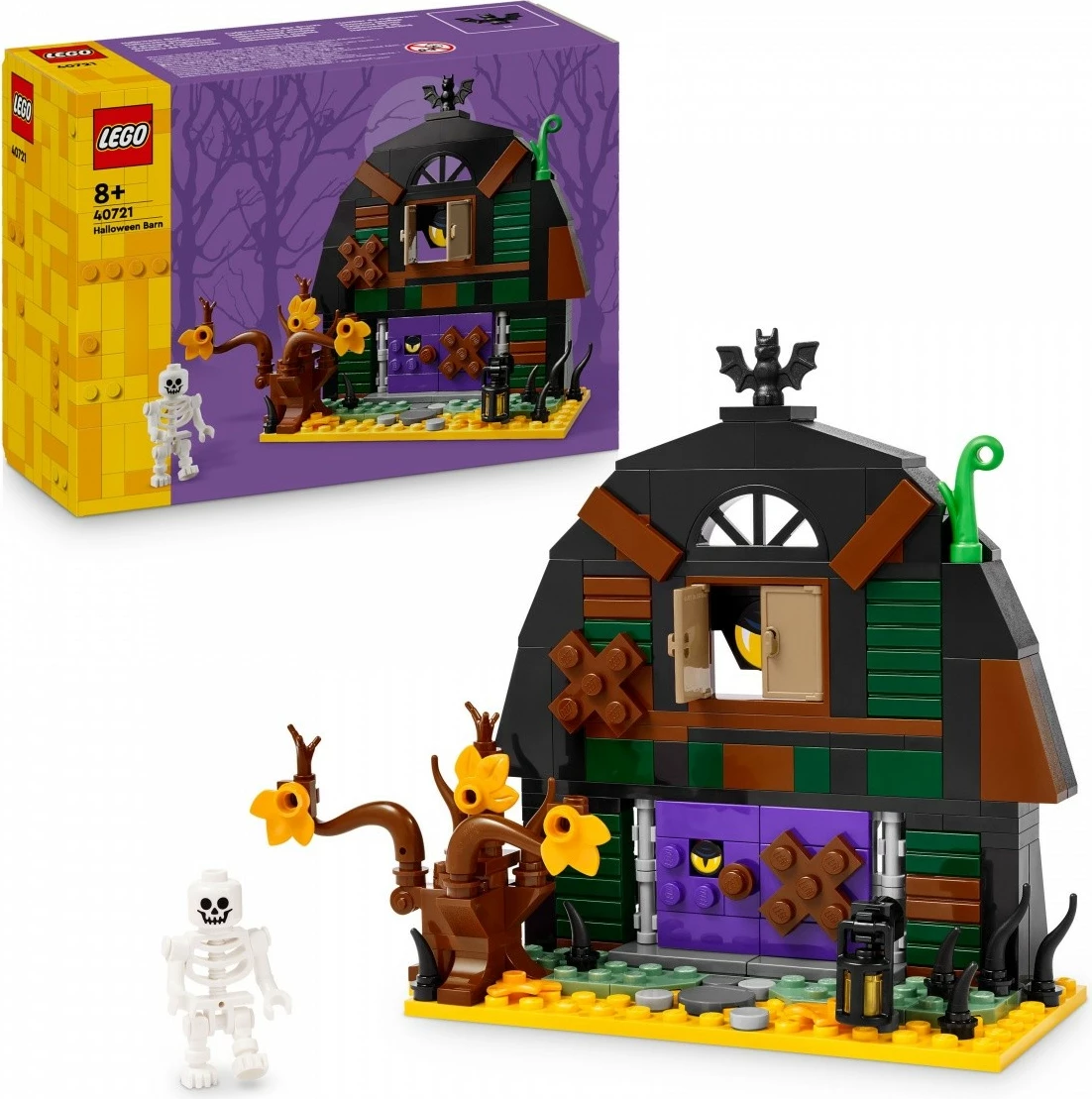 Gradbeni set Halloween skednjak, LEGO 40721, 205 kosov, za otroke, večbarven