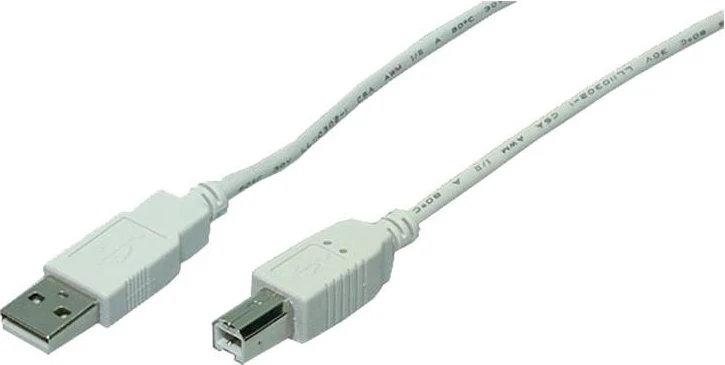 USB kabel 5,0 m, siv — LogiLink