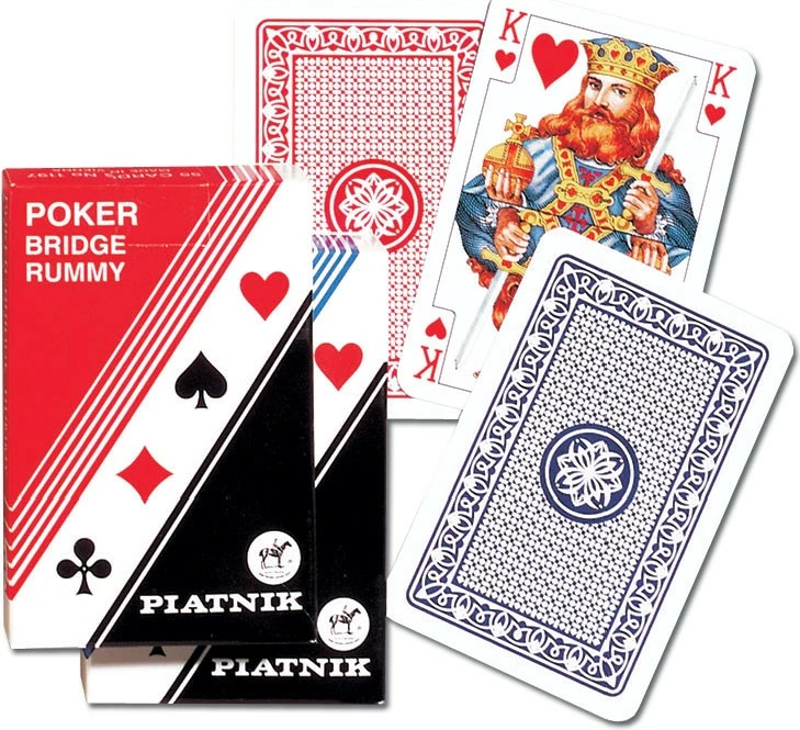 Igralne karte Piatnik 19712, en komplet, Poker/Bridge/Rummy, klasične