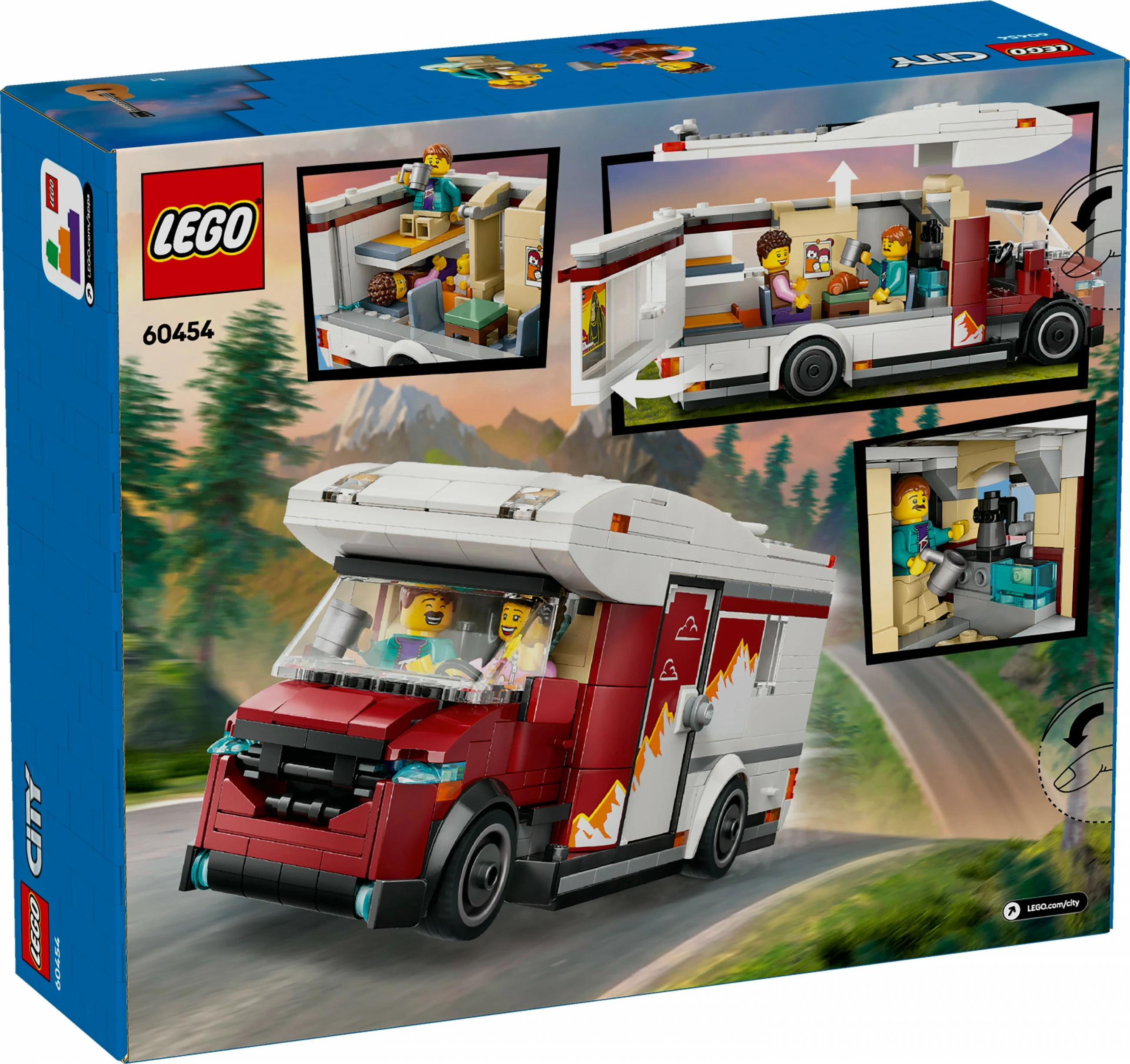 Komplet za kampiranje LEGO City 60454, 385 kosov, večbarven
