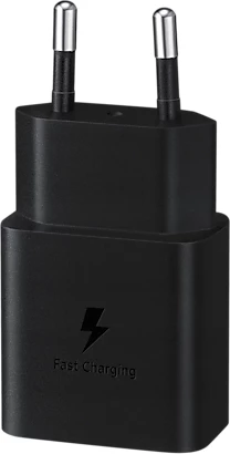 Hitri polnilec 15 W, USB-C, črn Samsung Hitri polnilec 15 W, USB-C, črn Samsung