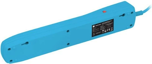 Zaščitna vtičnica Natec Bercy 400, 5 izhodov, 1,5 m, modra