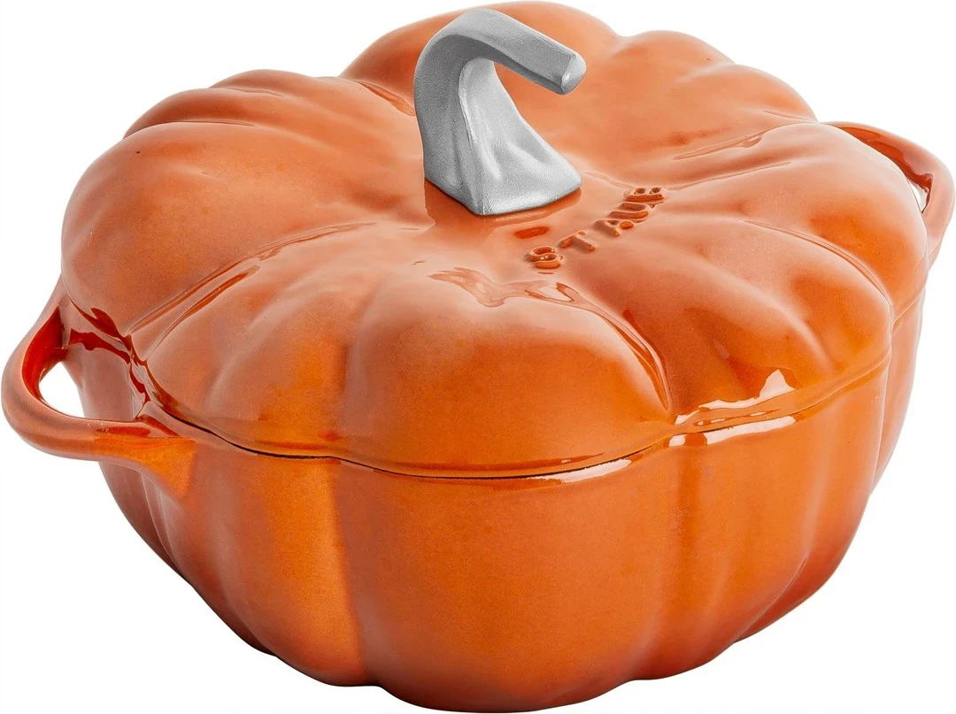 Litoželezna posoda v obliki buče STAUB, 3,45 l, cimetna
