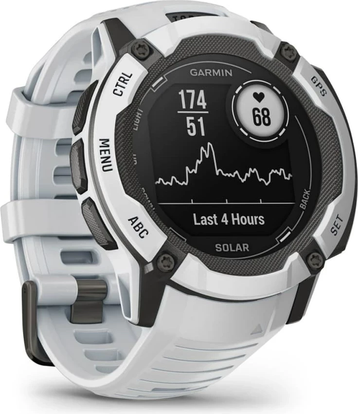 Pametna športna ura Instinct 2X Solar, Garmin, 50 mm, GPS, bela