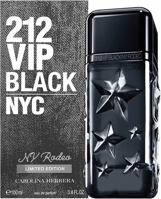 Eau de Parfum unisex 212 Vip Black NY Rodeo, Carolina Herrera, 100 ml, omejena izdaja