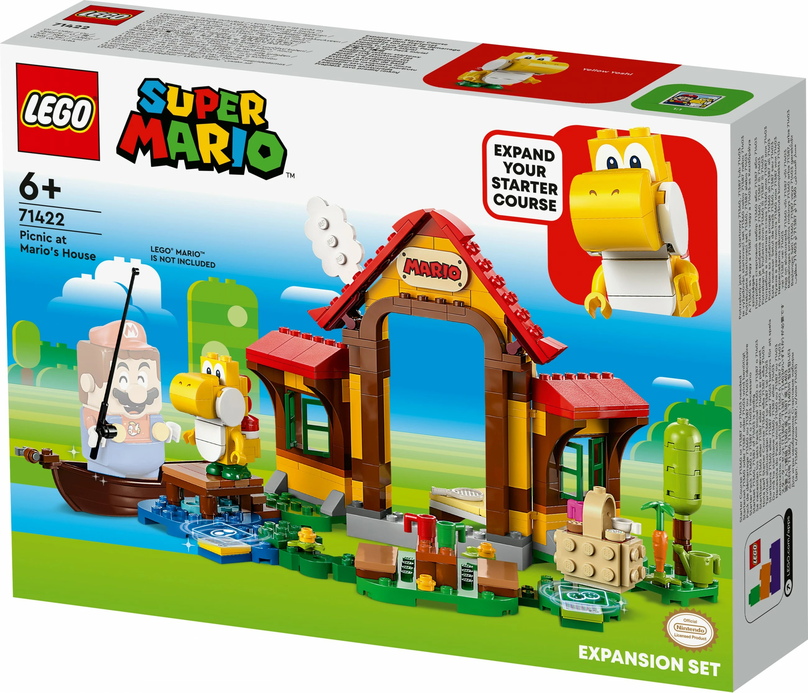 Set za sestavljanje LEGO Super Mario, Piknik pri Mariovi hiši, 259 kosov, večbarven