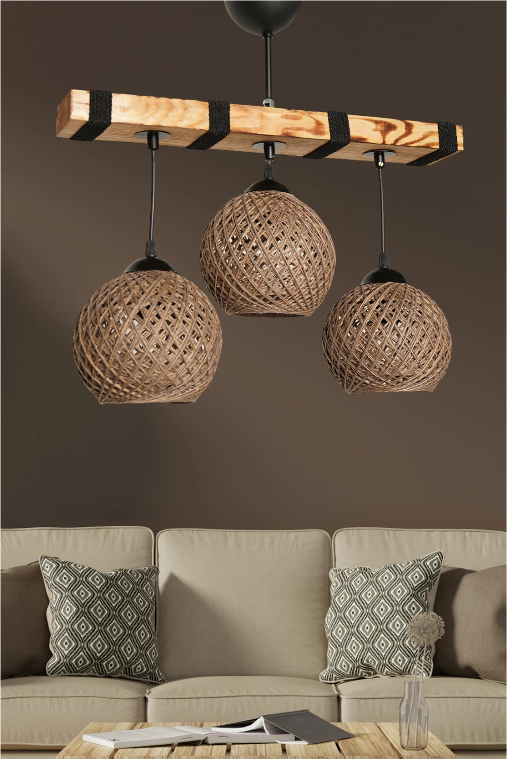 Notranja stropna svetilka s 3 lučmi FH7507.01 50x70 cm