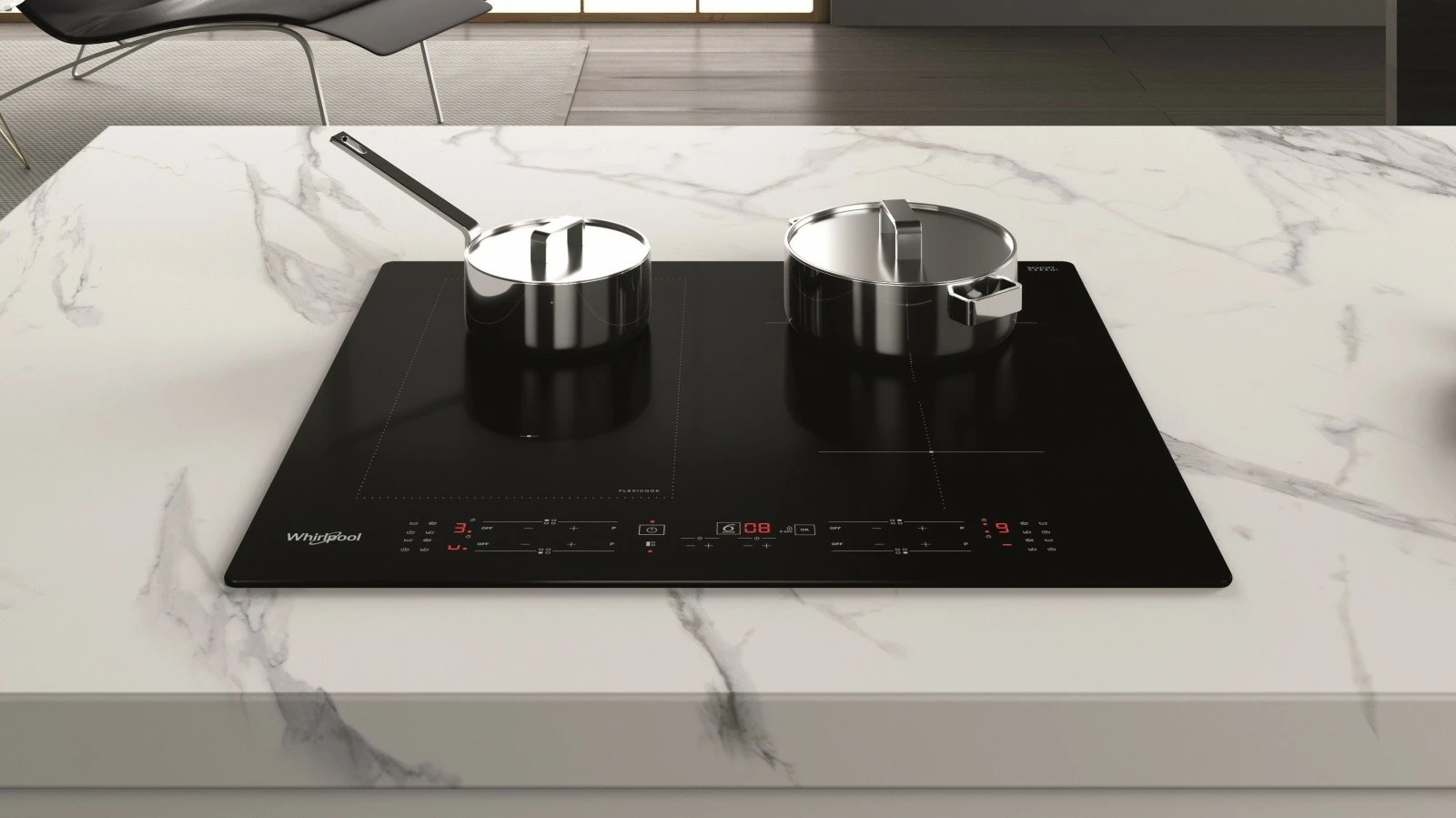 Indukcijska kuhalna plošča Whirlpool WLB3360NE, 4 zone, črna