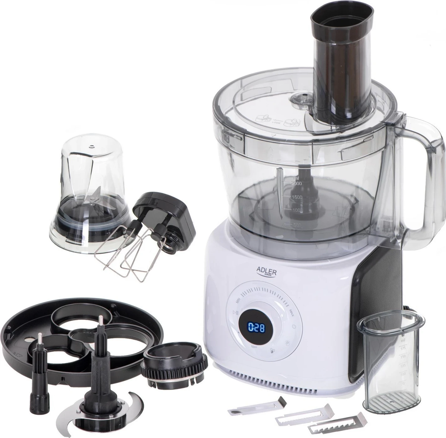 Kuhinjski procesor 1000 W, bel – Adler AD 4224