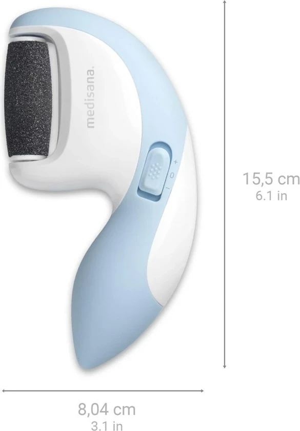 Pilica za pete na baterije Medisana CR 870, bela/modra