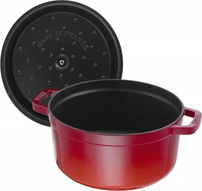 Litoželezna ponev La Cocotte Staub 20 cm, rdeča