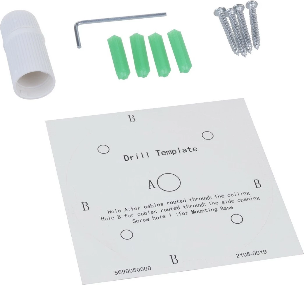 Dome kamera, 5MPx, PoE, bela — Maclean MCTV-515