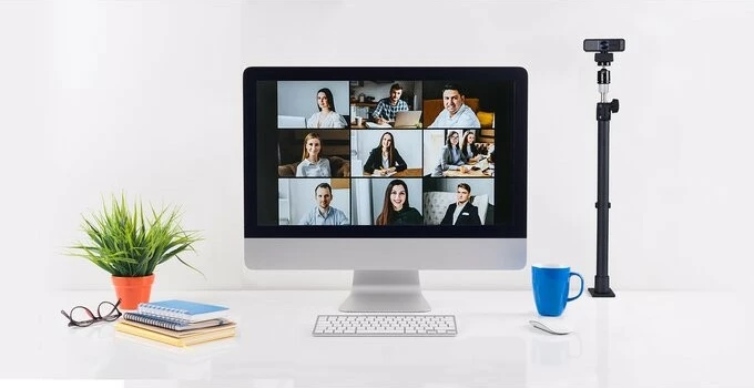 Teleskopski nosilec s sponko za mizo Kensington A1000, K87654WW, črn