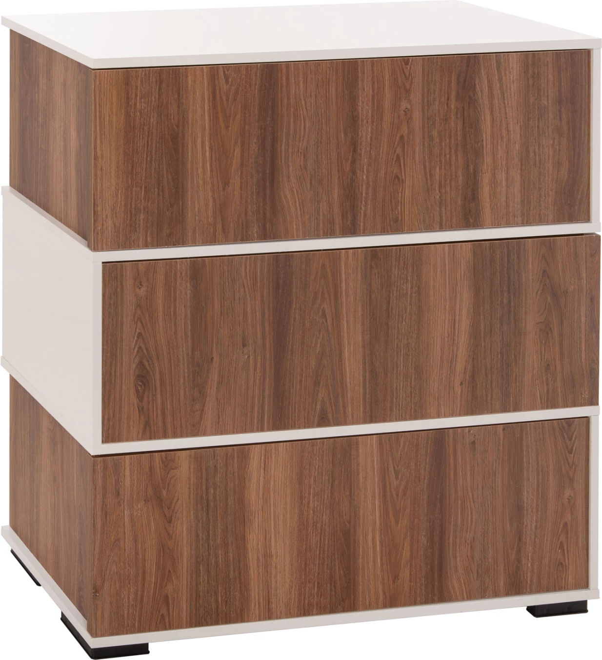 Stojalo za čevlje 3 nivoji MIRABELL FH8938.11 melamin v barvi oreha-bela 90Χ30Χ93Hcm